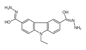 9-ethylcarbazole-3,6-dicarbohydrazide结构式