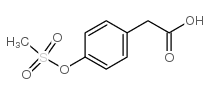 4-(甲基磺酰氧基)苯乙酸结构式