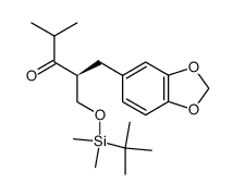 (2S)-1-tert-butyldimethylsilyloxy-4-methyl-2-(3,4-methylenedioxyphenyl)methyl-3-pentanone Structure