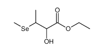 ethyl 2-hydroxy-3-(methylselanyl)butanoate Structure