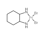 (2-azanidylcyclohexyl)azanide; dibromoplatinum Structure
