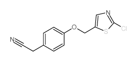 2-(4-((2-氯噻唑-5-基)甲氧基)苯基)乙腈结构式