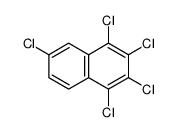 1,2,3,4,6-Pentachloronaphthalene structure