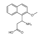 3-氨基-3-(2-甲氧基-1-萘)-丙酸结构式