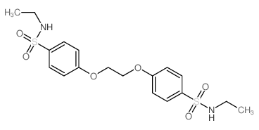 N-ethyl-4-[2-[4-(ethylsulfamoyl)phenoxy]ethoxy]benzenesulfonamide结构式