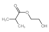 Propanoic acid,2-methyl-, 2-hydroxyethyl ester Structure