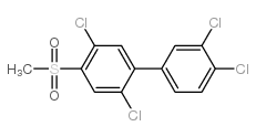 4-Methylsulfonyl-2,3',4',5-tetrachlorobiphenyl Structure