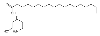 2-(2-aminoethylamino)ethanol,octadecanoic acid Structure