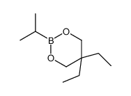 5,5-diethyl-2-propan-2-yl-1,3,2-dioxaborinane结构式