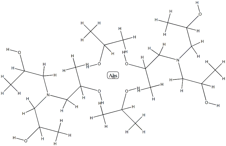 bis[[1,1',1''-nitrilotris[propan-2-olato]](1-)-N,O]bis(propan-2-olato)titanium结构式