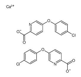 calcium,5-(4-chlorophenoxy)pyridine-2-carboxylate Structure