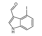 4-iodo-1H-indole-3-carbaldehyde结构式