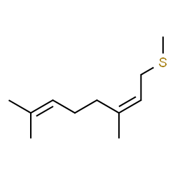 Methyl[(Z)-3,7-dimethyl-2,6-octadienyl] sulfide structure