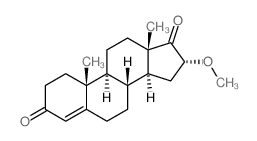 Androst-4-ene-3,17-dione,16-methoxy-, (16a)-(9CI)结构式