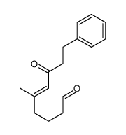 5-methyl-7-oxo-9-phenylnon-5-enal Structure