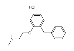 [2-(2-benzyl-phenoxy)-ethyl]-methyl-amine, hydrochloride Structure