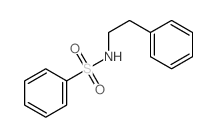 Benzenesulfonamide,N-(2-phenylethyl)-结构式