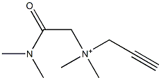 2-Propyn-1-aminium,N-[2-(dimethylamino)-2-oxoethyl]-N,N-dimethyl-(9CI)结构式