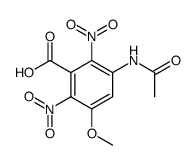 2,6-dinitro-3-methoxy-5-acetylaminobenzoic acid结构式