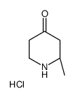 (S)-2-甲基哌啶-4-酮盐酸盐结构式