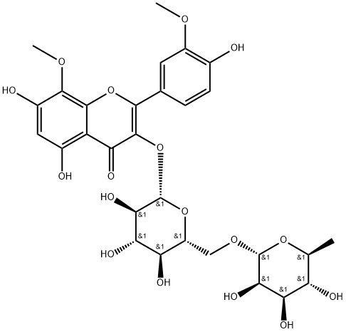柠檬黄素-3-O-芸香糖苷结构式