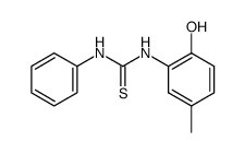 N-(2-hydroxy-5-methylphenyl)-N'-phenylthiourea结构式
