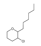 3-chloro-2-hexyl-tetrahydro-pyran Structure