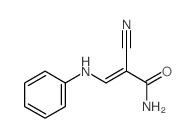 2-Propenamide,2-cyano-3-(phenylamino)- Structure