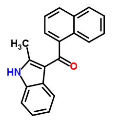 2-甲基-3-(1-萘甲酰基)吲哚结构式