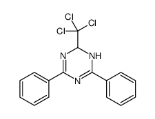 2,6-diphenyl-4-(trichloromethyl)-1,4-dihydro-1,3,5-triazine Structure