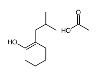 acetic acid,2-(2-methylpropyl)cyclohexen-1-ol结构式