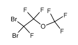 1,1-dibromo-1,2,2-trifluoro-2-(trifluoromethoxy)ethane结构式