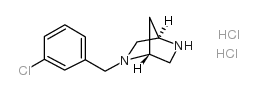 (1S,4s)-(+)-2-(3-氯苄基)-2,5-二氮杂双环[2.2.1]庚烷双盐酸盐结构式