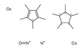 cobalt,nitric oxide,1,2,3,4,5-pentamethylcyclopenta-1,3-diene,1,2,3,4,5-pentamethylcyclopentane Structure