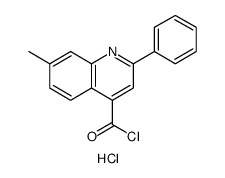 4-QUINOLINECARBONYL CHLORIDE,7-METHYL-2-PHENYL-,HYDROCHLORIDE(1:1)结构式