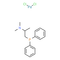 [(2-Dimethylamino)propyldiphenylphosphine]palladium(II) Dichloride Structure