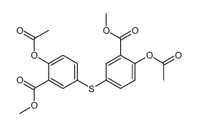 6,6'-diacetoxy-3,3'-sulfanediyl-di-benzoic acid dimethyl ester Structure
