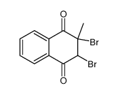 2,3-dibromo-2-methyl-2,3-dihydro-[1,4]naphthoquinone Structure