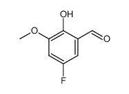 5-fluoro-2-hydroxy-3-methoxybenzaldehyde Structure