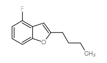 2-丁基-4-氟苯并呋喃结构式