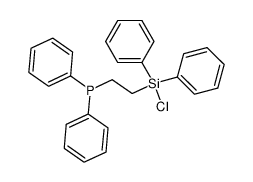 (2-(chlorodiphenylsilyl)ethyl)diphenylphosphane Structure