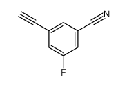 3-乙炔-5-氟苯甲腈结构式