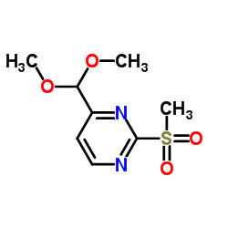 4-(二甲氧基甲基)-2-(甲磺酰基)嘧啶结构式