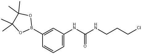 3-(3-氯丙基脲基)苯硼酸频哪醇酯结构式