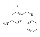 3-chloro-4-(phenylsulfanylmethyl)aniline结构式