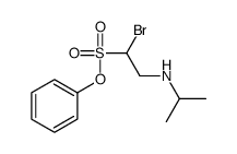 phenyl 1-bromo-2-(propan-2-ylamino)ethanesulfonate Structure