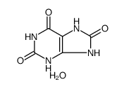 1H-Purine-2,6,8(3H)-trione,7,9-dihydro-,hydrate (1:1) Structure