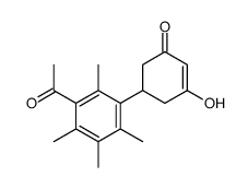 5-(3-acetyl-2,4,5,6-tetramethylphenyl)-3-hydroxycyclohex-2-en-1-one Structure
