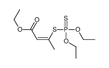 ethyl 3-diethoxyphosphinothioylsulfanylbut-2-enoate结构式