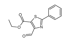 ethyl 4-formyl-2-phenyl-1,3-thiazole-5-carboxylate结构式